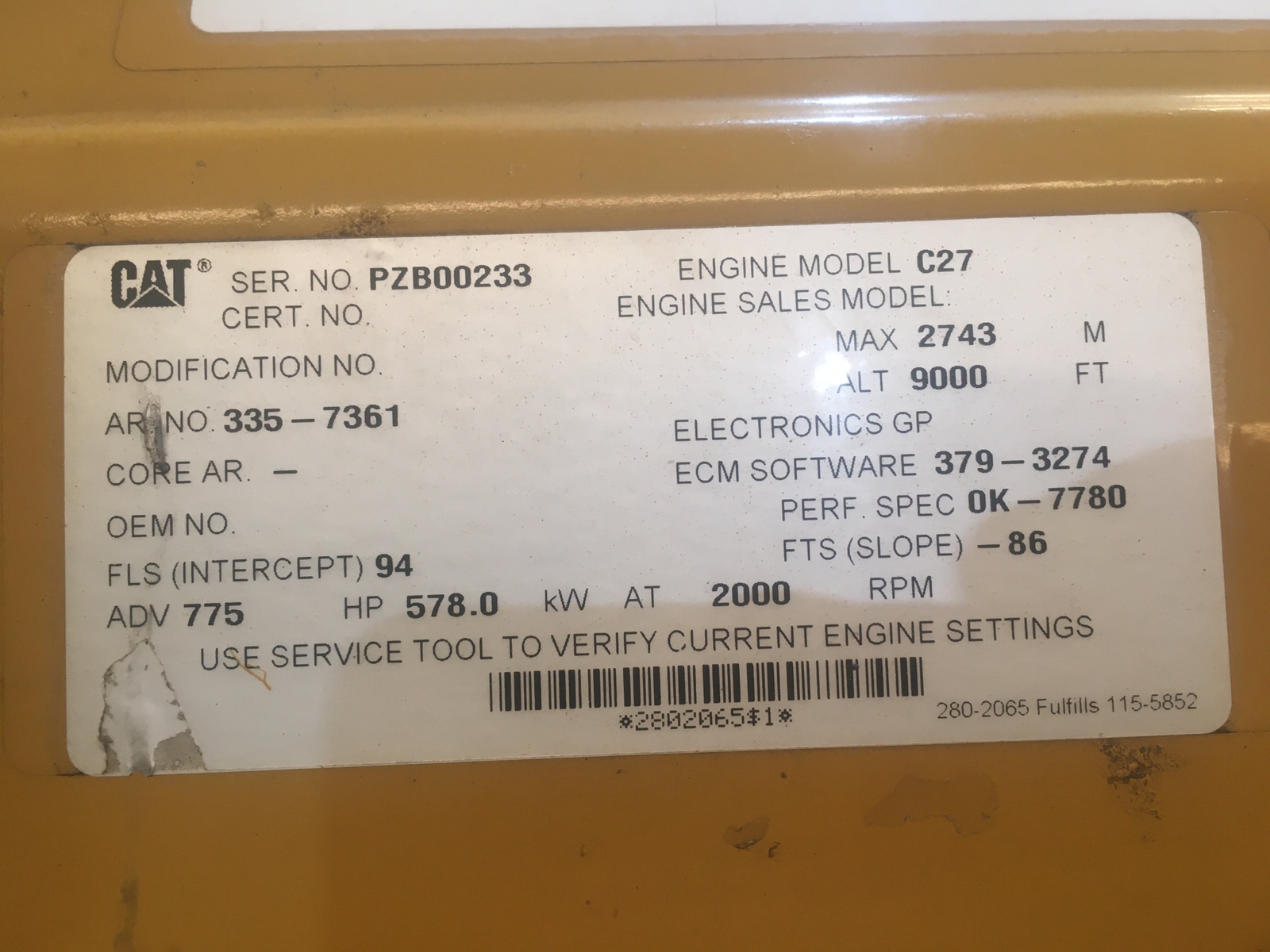 CAT C27